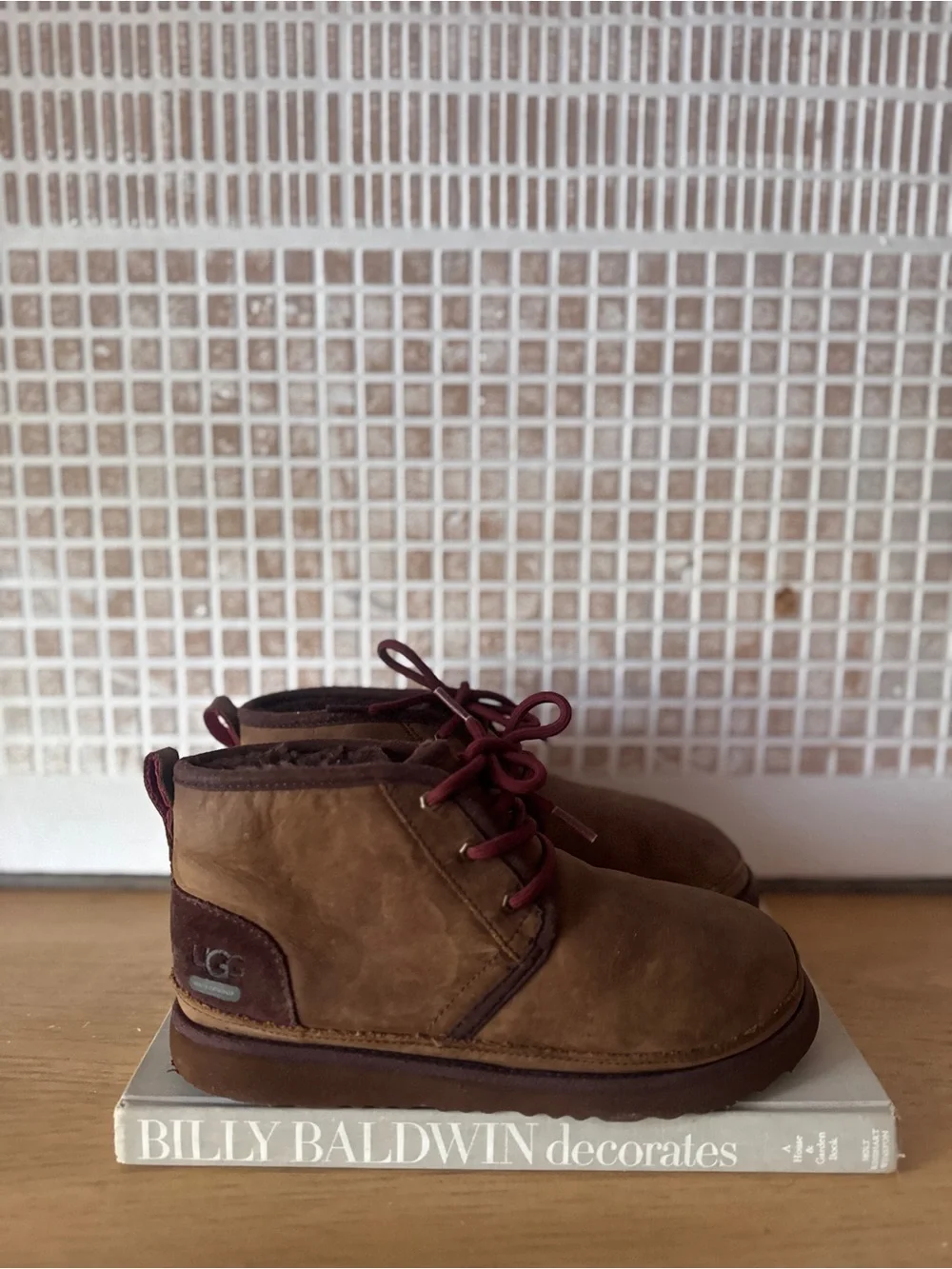 UGG Kids' Neumel II Waterproof Grizzly Boots - Size 5